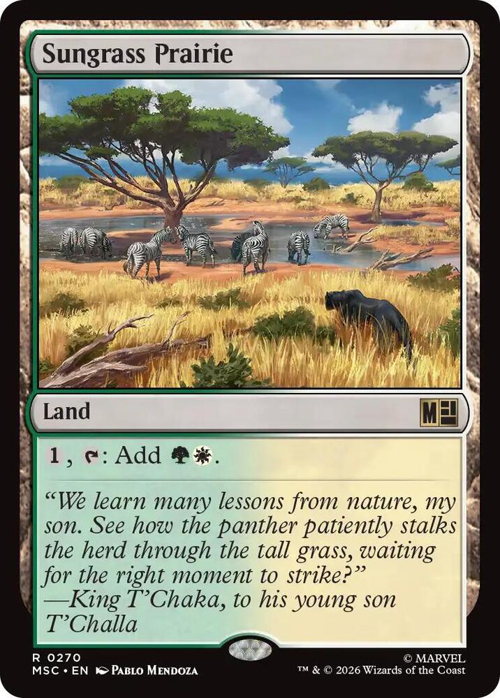Sungrass Prairie 270 (Commander: Marvel Super Heroes)  - Surge Foil  | Good Games Modbury