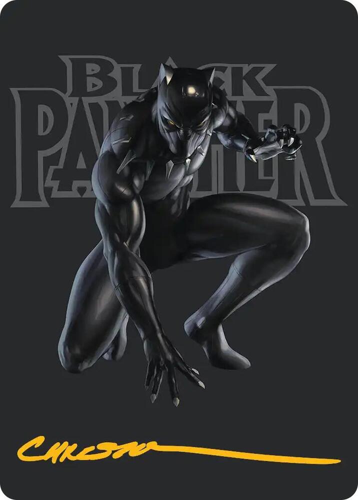 Black Panther Hope Enduring Art Card Gold Stamped Signature 27 (Art Series: Marvel Super Heroes)  | Good Games Modbury