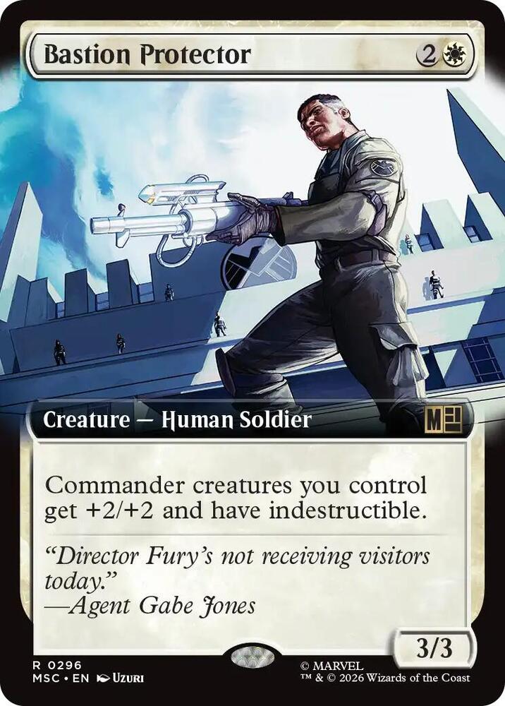 Bastion Protector Extended Art 296 (Commander: Marvel Super Heroes)  - Extended Art | Good Games Modbury