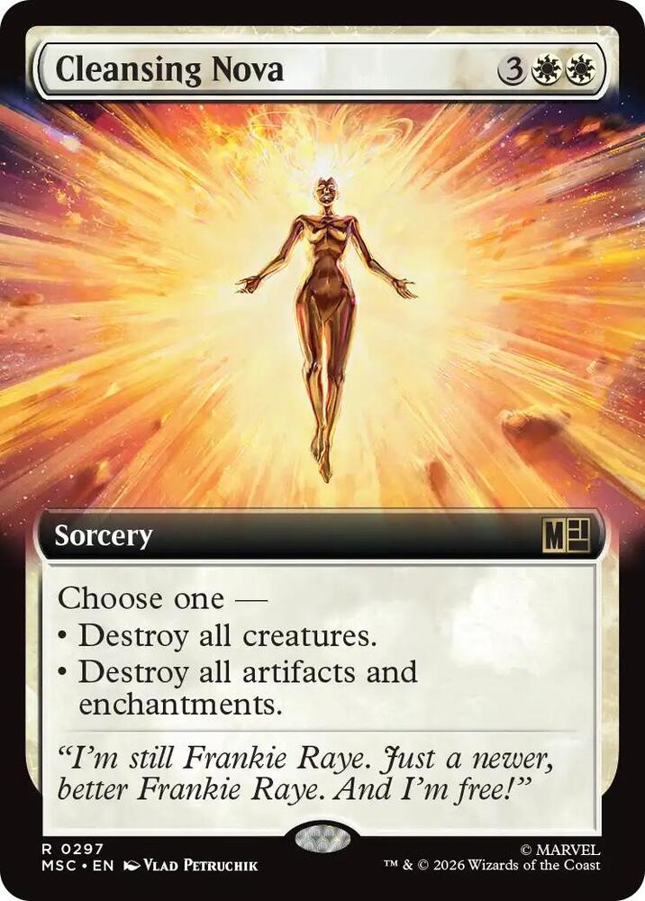 Cleansing Nova Extended Art 297 (Commander: Marvel Super Heroes)  - Extended Art | Good Games Modbury