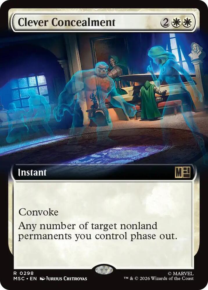 Clever Concealment Extended Art 298 (Commander: Marvel Super Heroes)  - Extended Art | Good Games Modbury