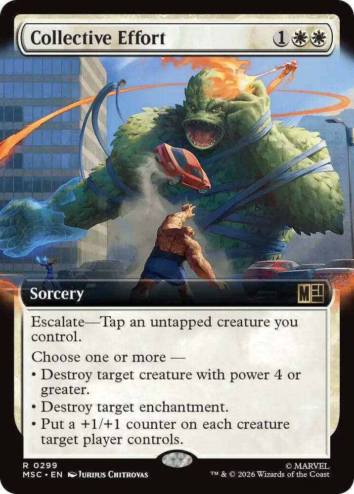 Collective Effort Extended Art 299 (Commander: Marvel Super Heroes)  - Extended Art | Good Games Modbury