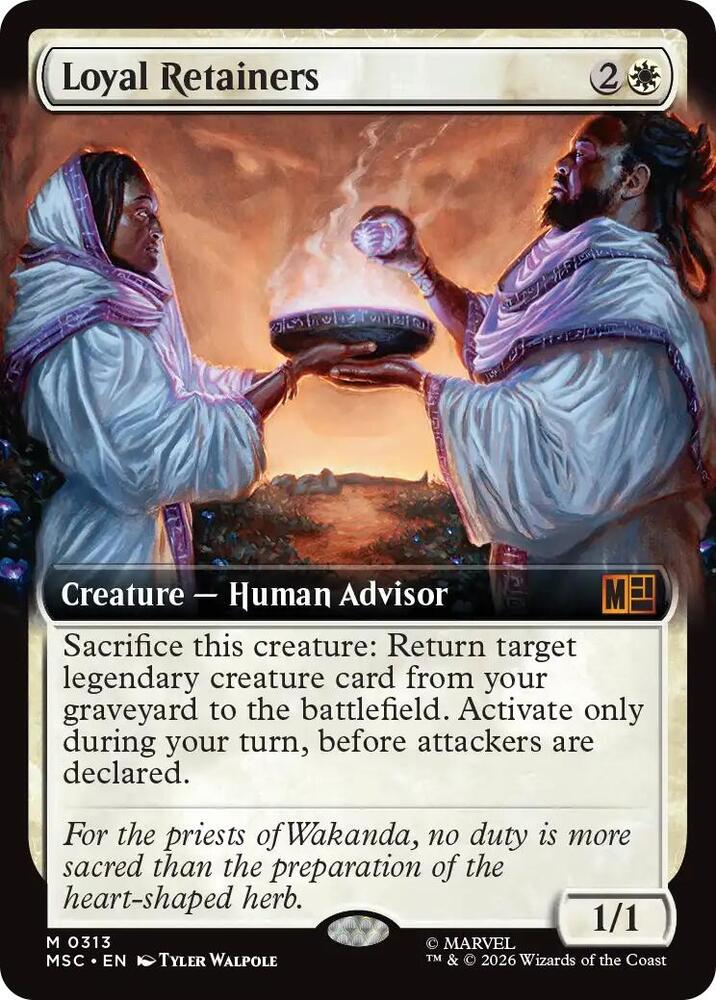 Loyal Retainers Extended Art 313 (Commander: Marvel Super Heroes)  - Extended Art | Good Games Modbury