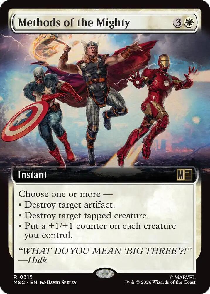 Methods of the Mighty Extended Art 315 (Commander: Marvel Super Heroes)  - Extended Art | Good Games Modbury