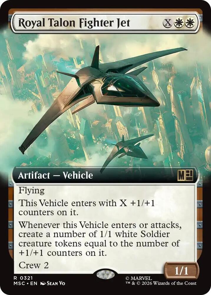 Royal Talon Fighter Jet Extended Art 321 (Commander: Marvel Super Heroes)  - Extended Art | Good Games Modbury