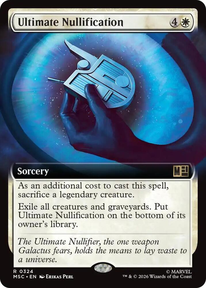 Ultimate Nullification Extended Art 324 (Commander: Marvel Super Heroes)  - Extended Art | Good Games Modbury