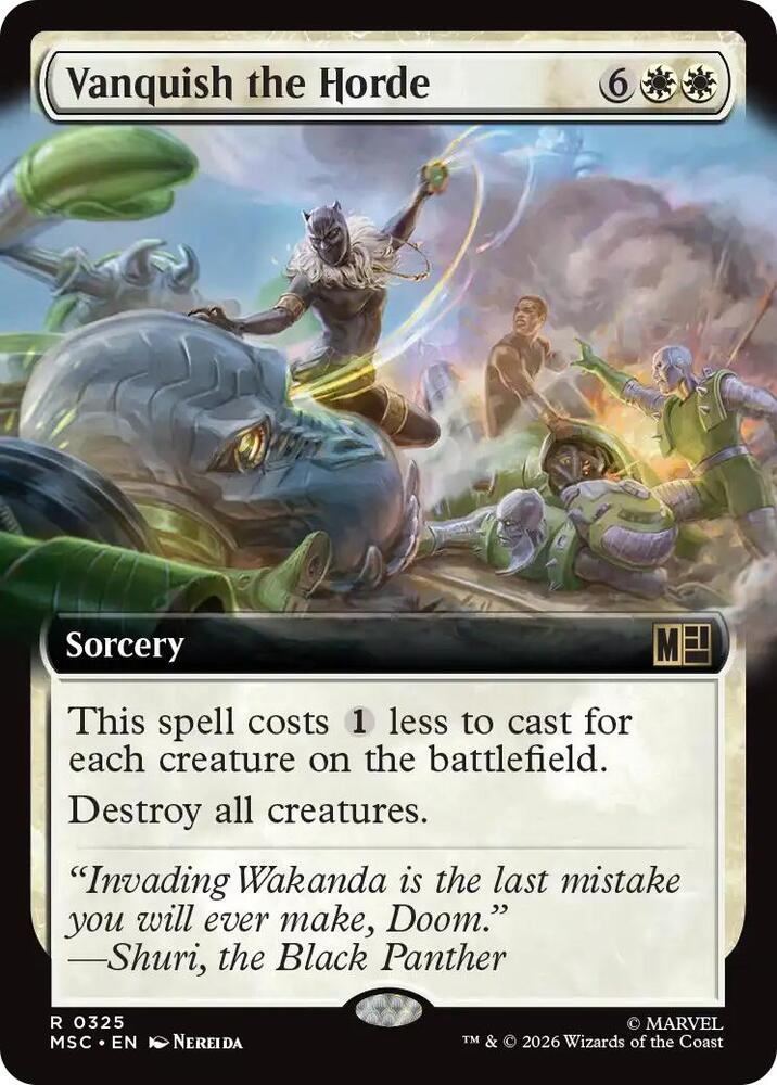 Vanquish the Horde Extended Art 325 (Commander: Marvel Super Heroes)  - Extended Art | Good Games Modbury