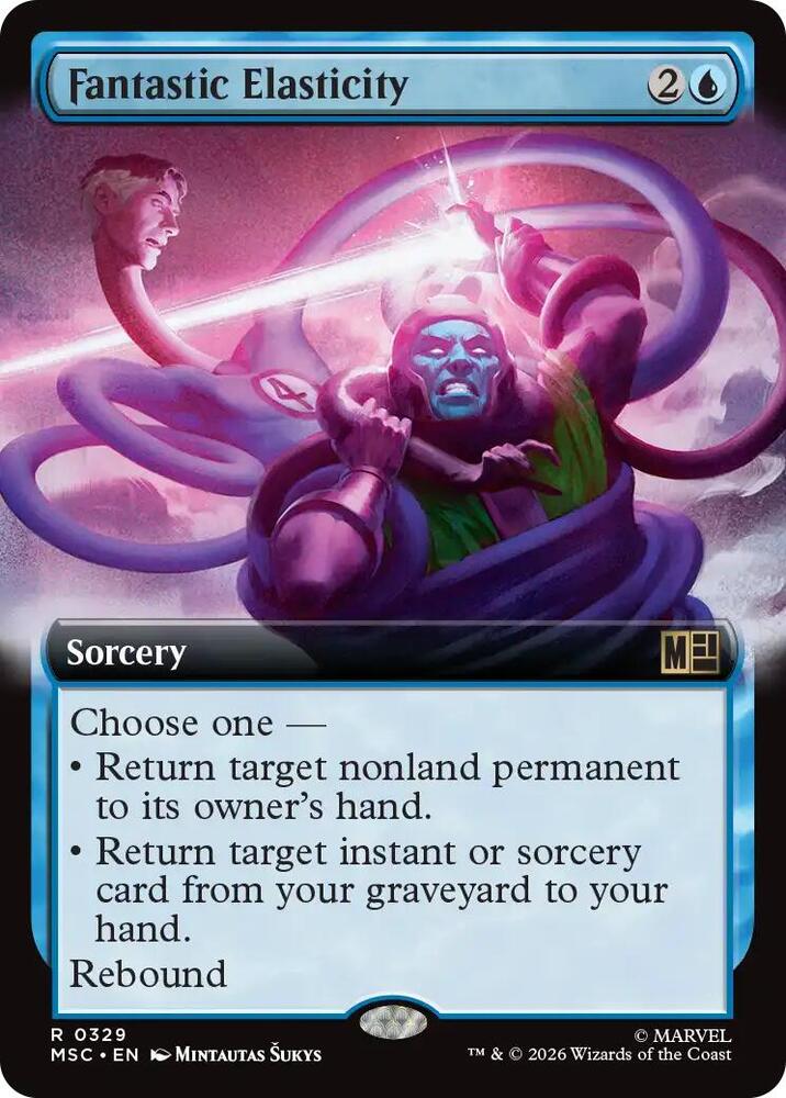 Fantastic Elasticity Extended Art 329 (Commander: Marvel Super Heroes)  | Good Games Modbury