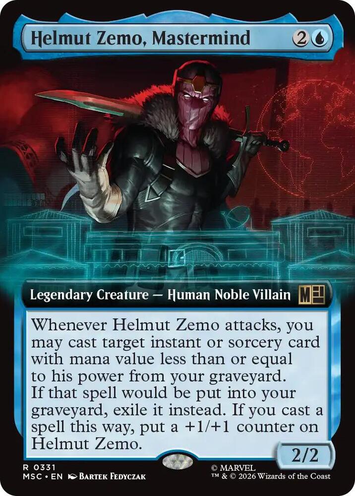 Helmut Zemo Mastermind Extended Art 331 (Commander: Marvel Super Heroes)  - Extended Art | Good Games Modbury