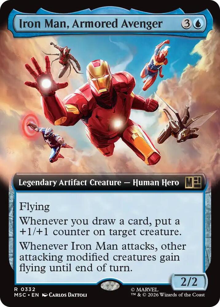 Iron Man Armored Avenger Extended Art 332 (Commander: Marvel Super Heroes)  - Extended Art | Good Games Modbury