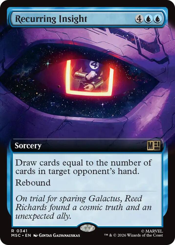 Recurring Insight Extended Art 341 (Commander: Marvel Super Heroes)  - Extended Art | Good Games Modbury
