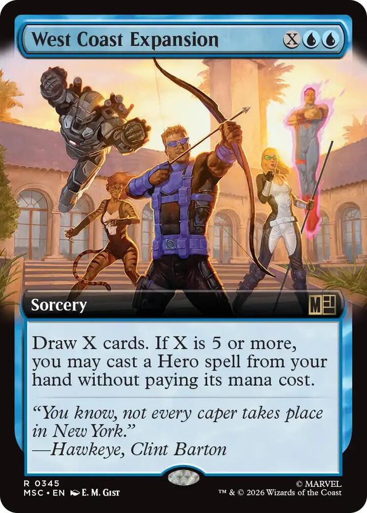 West Coast Expansion Extended Art 345 (Commander: Marvel Super Heroes)  - Extended Art | Good Games Modbury