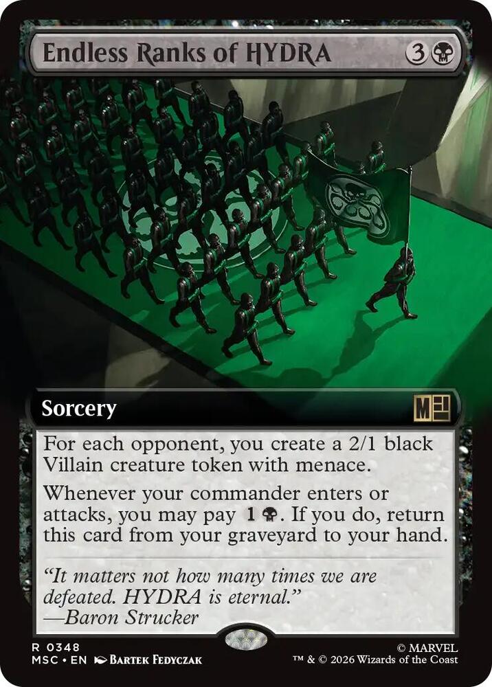 Endless Ranks of HYDRA Extended Art 348 (Commander: Marvel Super Heroes)  - Extended Art | Good Games Modbury