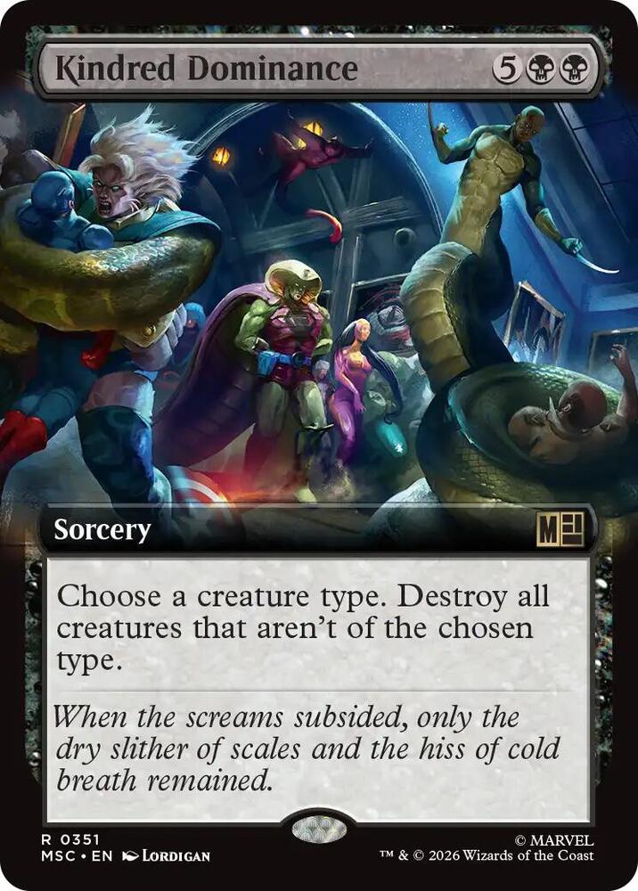 Kindred Dominance Extended Art 351 (Commander: Marvel Super Heroes)  - Extended Art | Good Games Modbury