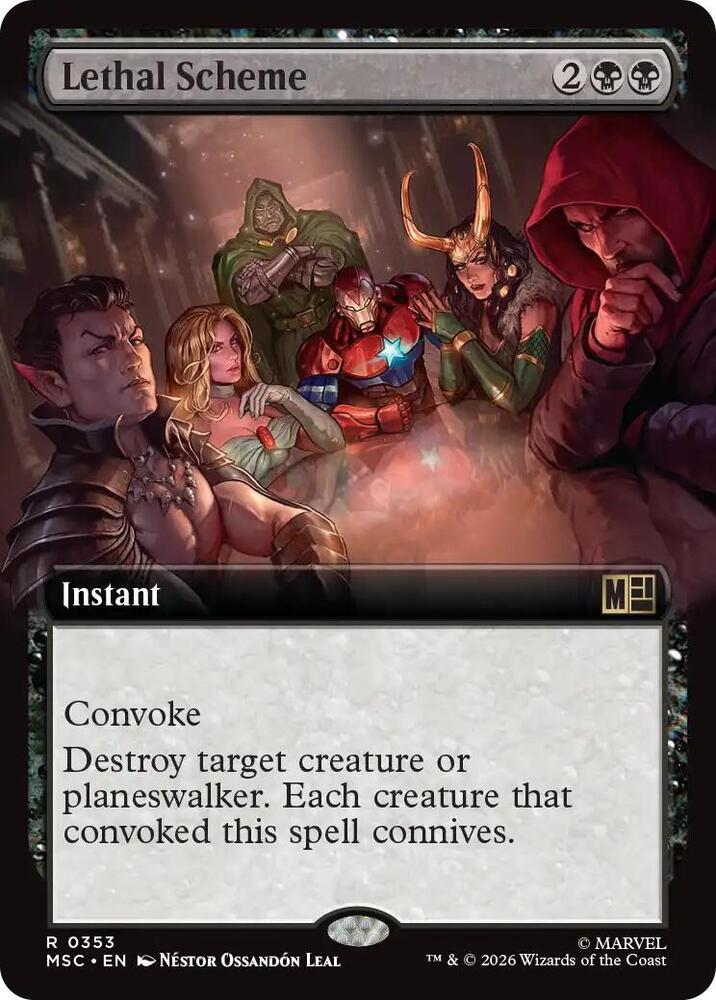 Lethal Scheme Extended Art 353 (Commander: Marvel Super Heroes)  - Extended Art | Good Games Modbury