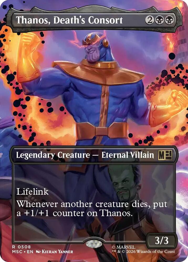 Thanos, Deat's Consort 508 (Commander: Marvel Super Heroes)  - Borderless | Good Games Modbury