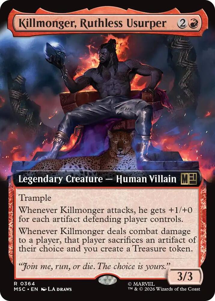 Killmonger Ruthless Usurper Extended Art 364 (Commander: Marvel Super Heroes)  - Extended Art | Good Games Modbury