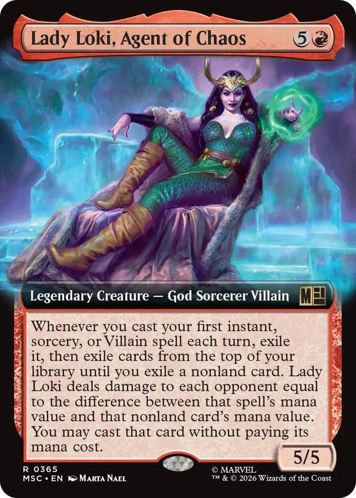 Lady Loki Agent of Chaos Extended Art 365 (Commander: Marvel Super Heroes)  - Extended Art | Good Games Modbury