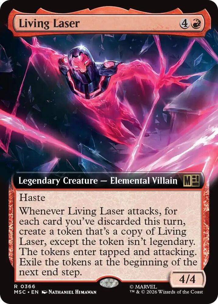 Living Laser Extended Art 366 (Commander: Marvel Super Heroes)  - Extended Art | Good Games Modbury