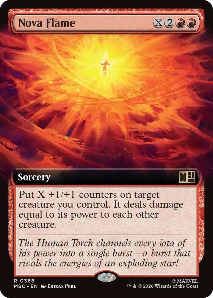 Nova Flame Extended Art 368 (Commander: Marvel Super Heroes)  - Extended Art | Good Games Modbury