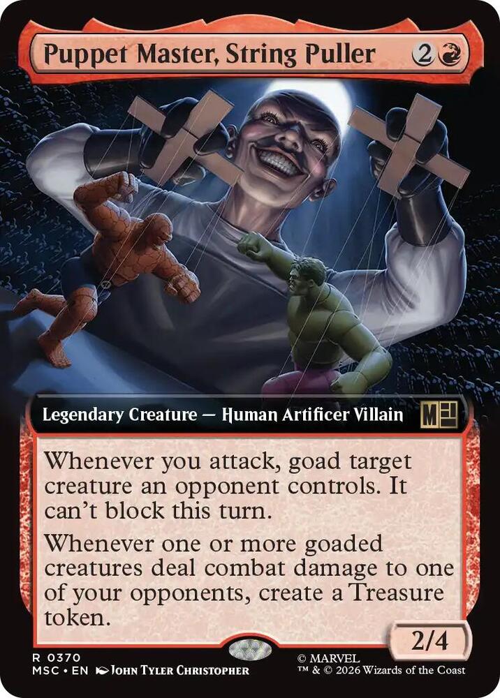 Puppet Master String Puller Extended Art 370 (Commander: Marvel Super Heroes)  - Extended Art | Good Games Modbury