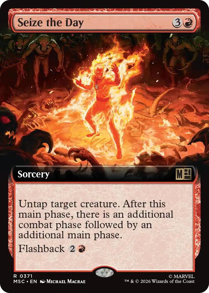Seize the Day Extended Art 371 (Commander: Marvel Super Heroes)  - Extended Art | Good Games Modbury