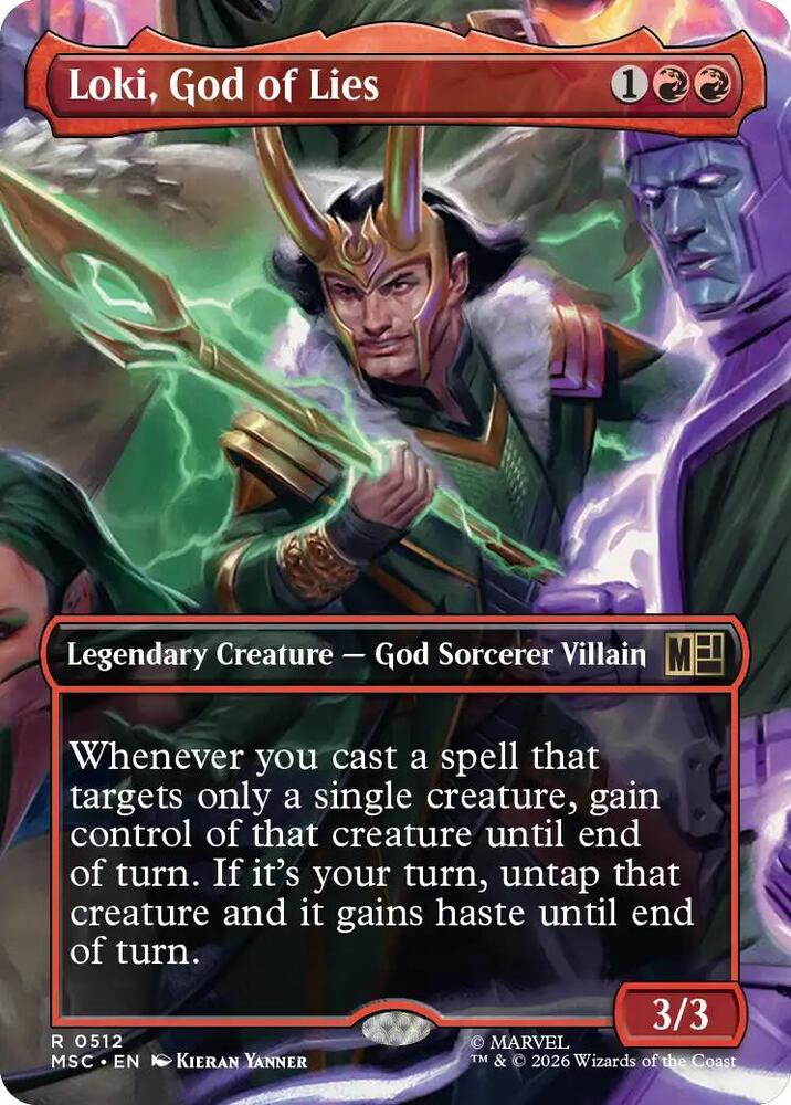 Loki, God of Lies 512 (Commander: Marvel Super Heroes)  - Borderless | Good Games Modbury