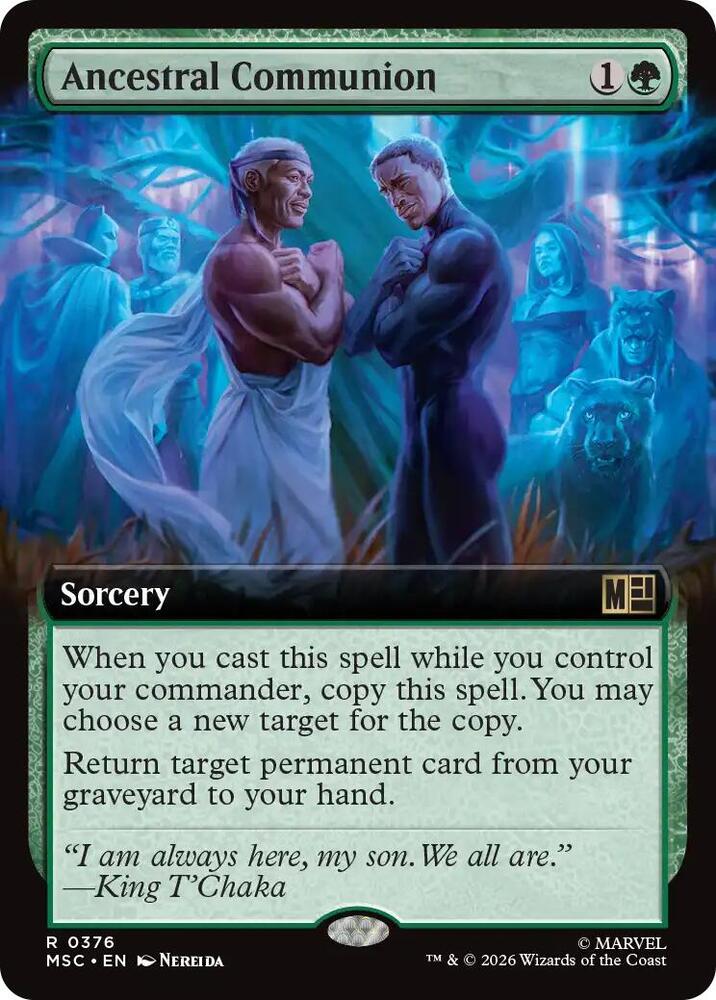 Ancestral Communion Extended Art 376 (Commander: Marvel Super Heroes)  - Extended Art | Good Games Modbury