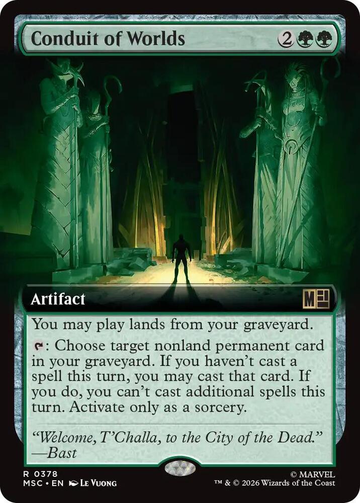 Conduit of Worlds Extended Art 378 (Commander: Marvel Super Heroes)  - Extended Art | Good Games Modbury