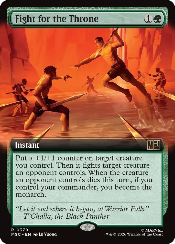 Fight for the Throne Extended Art 379 (Commander: Marvel Super Heroes)  - Extended Art | Good Games Modbury
