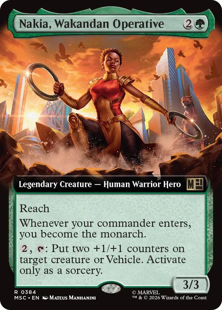 Nakia Wakandan Operative Extended Art 384 (Commander: Marvel Super Heroes)  - Extended Art | Good Games Modbury
