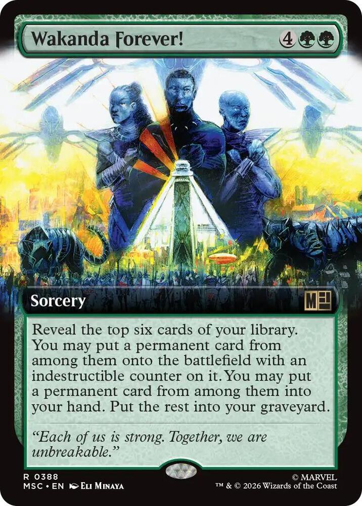 Wakanda Forever Extended Art 388 (Commander: Marvel Super Heroes)  - Extended Art | Good Games Modbury