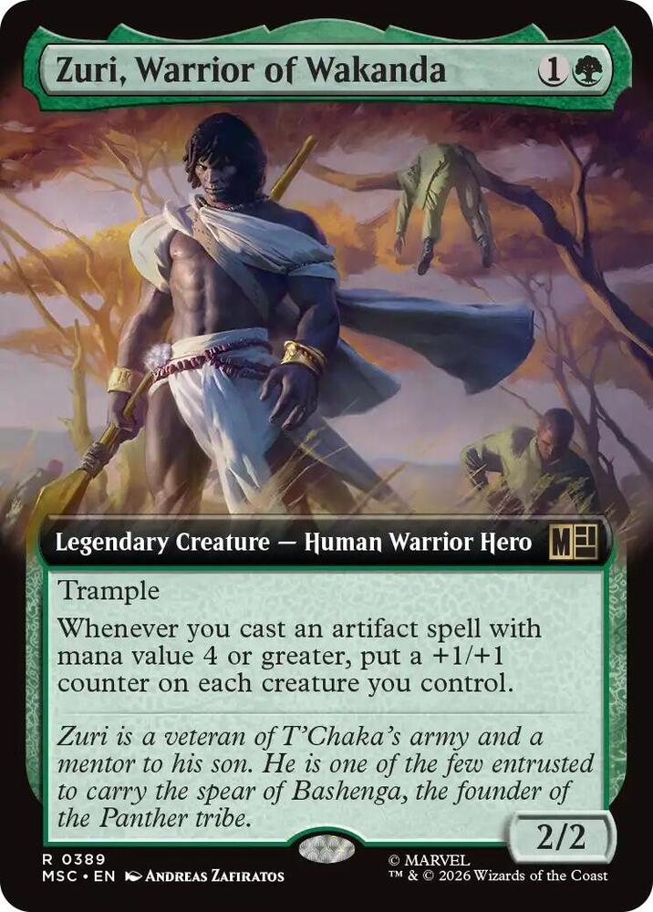 Zuri Warrior of Wakanda Extended Art 389 (Commander: Marvel Super Heroes)  - Extended Art | Good Games Modbury