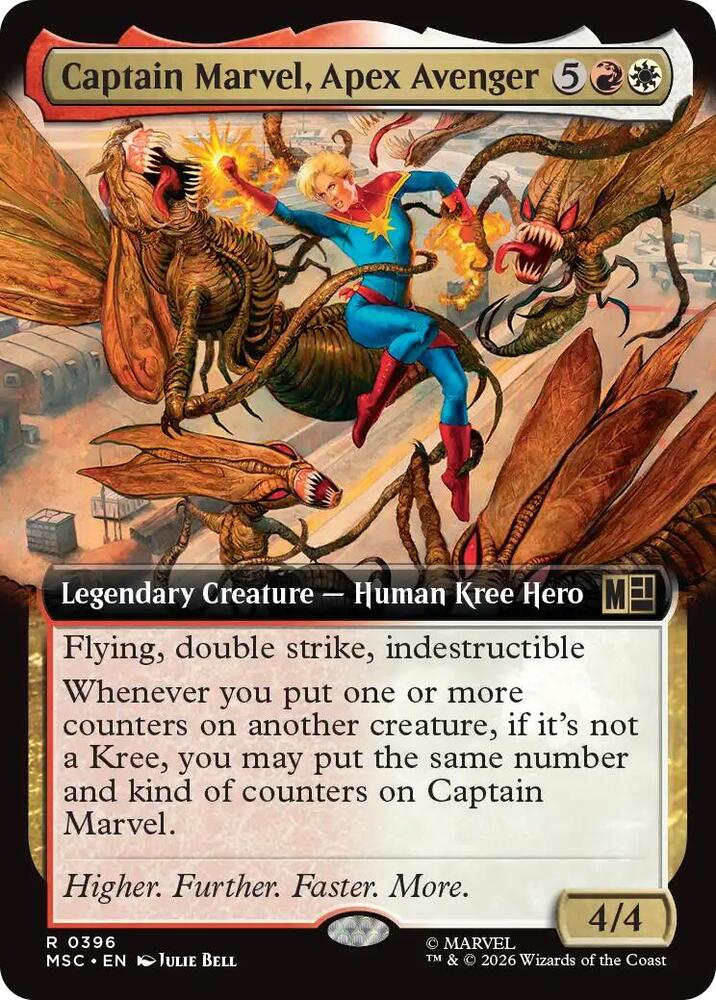 Captain Marvel Apex Avenger Extended Art 396 (Commander: Marvel Super Heroes)  - Extended Art | Good Games Modbury