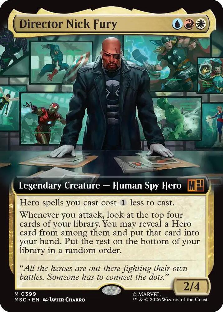 Director Nick Fury Extended Art 399 (Commander: Marvel Super Heroes)  - Extended Art | Good Games Modbury