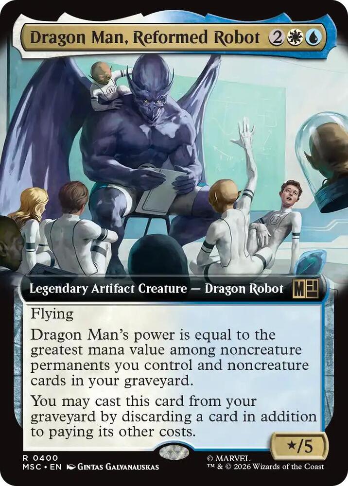 Dragon Man Reformed Robot Extended Art 400 (Commander: Marvel Super Heroes)  - Extended Art | Good Games Modbury