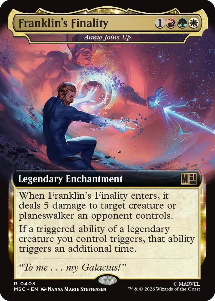 Franklins Finality Annie Joins Up Extended Art 403 (Commander: Marvel Super Heroes)  - Extended Art | Good Games Modbury