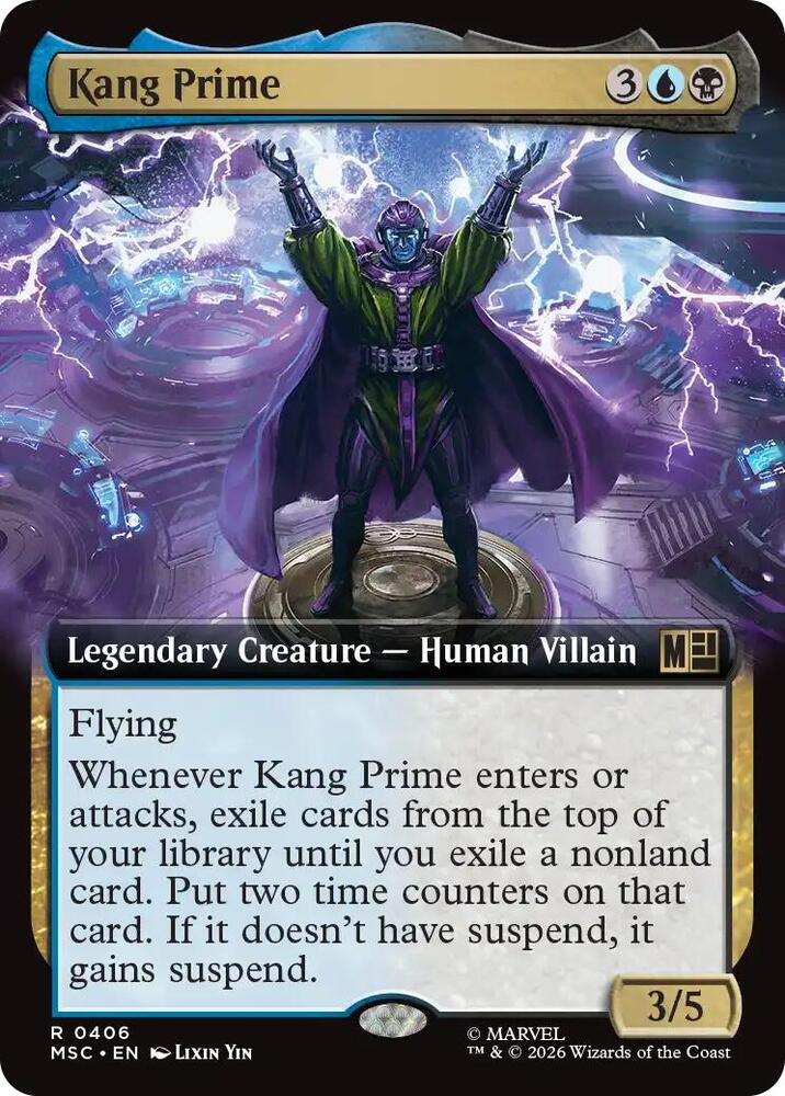 Kang Prime Extended Art 406 (Commander: Marvel Super Heroes)  - Extended Art | Good Games Modbury
