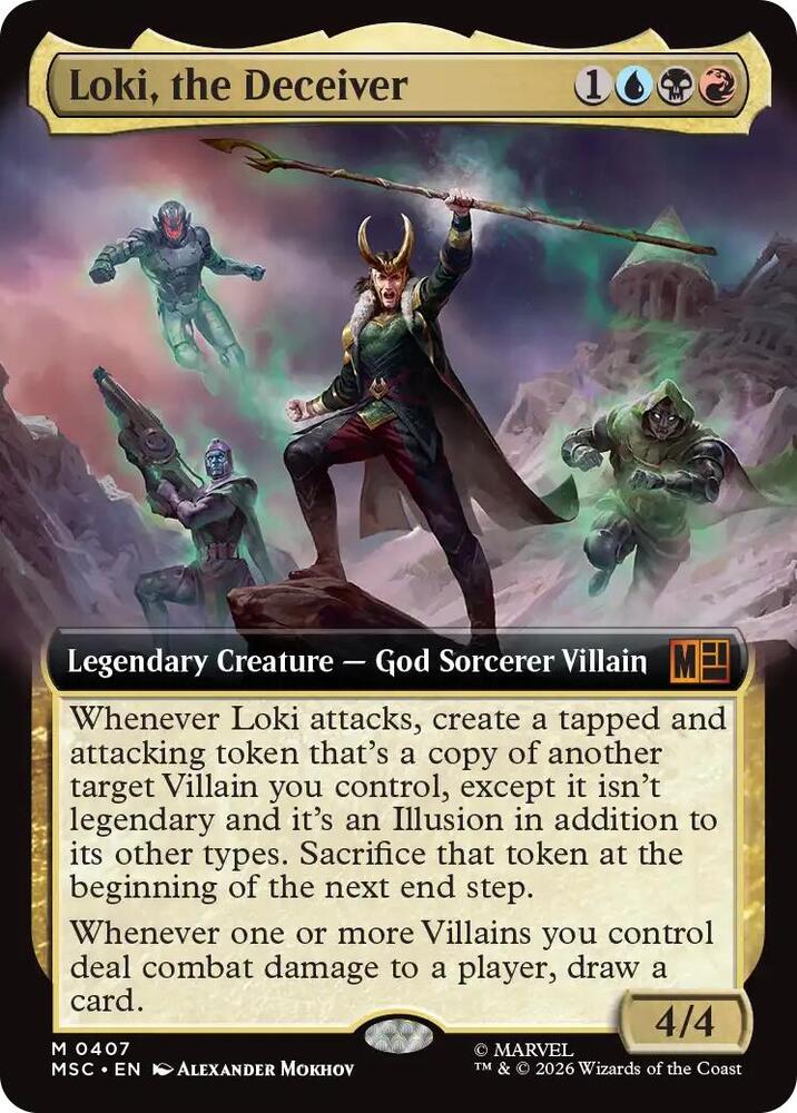 Loki the Deceiver Extended Art 407 (Commander: Marvel Super Heroes)  - Extended Art | Good Games Modbury