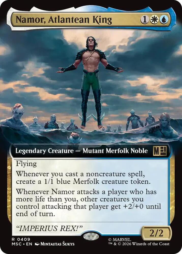 Namor Atlantean King Extended Art 409 (Commander: Marvel Super Heroes)  - Extended Art | Good Games Modbury
