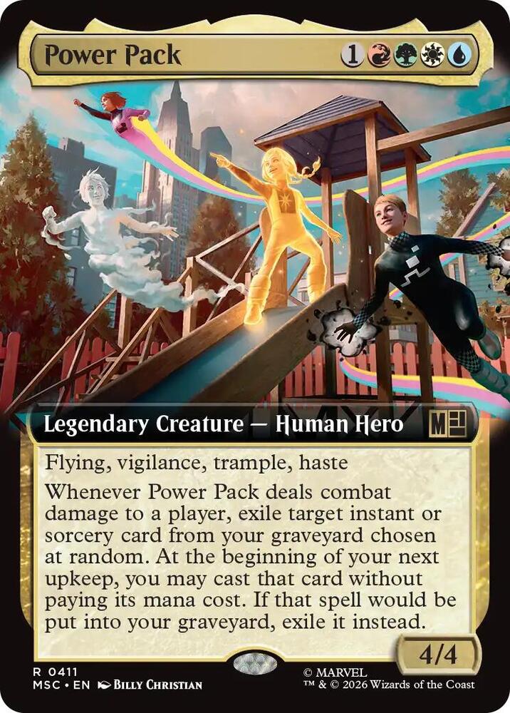 Power Pack Extended Art 411 (Commander: Marvel Super Heroes)  - Extended Art | Good Games Modbury