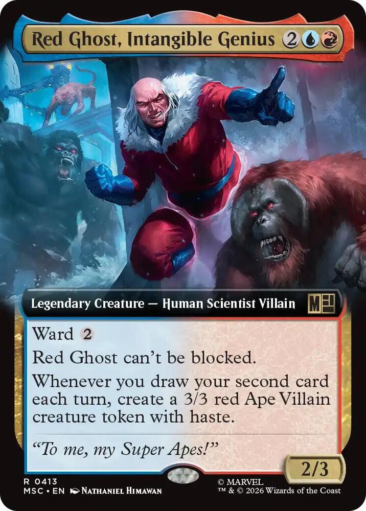 Red Ghost Intangible Genius Extended Art 413 (Commander: Marvel Super Heroes)  - Extended Art | Good Games Modbury