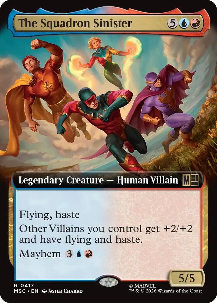 The Squadron Sinister Extended Art 417 (Commander: Marvel Super Heroes)  - Extended Art | Good Games Modbury