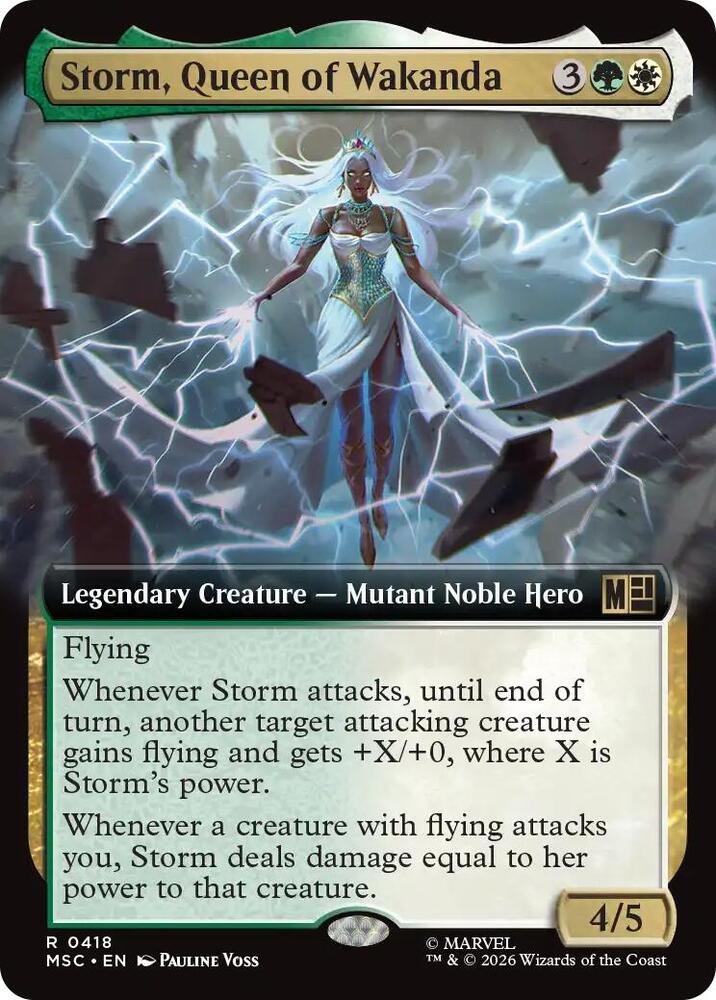 Storm Queen of Wakanda Extended Art 418 (Commander: Marvel Super Heroes)  - Extended Art | Good Games Modbury
