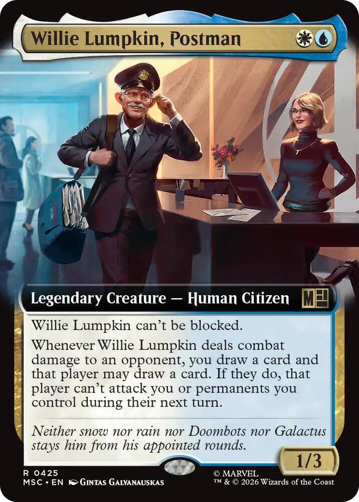 Willie Lumpkin Postman Extended Art 425 (Commander: Marvel Super Heroes)  - Extended Art | Good Games Modbury