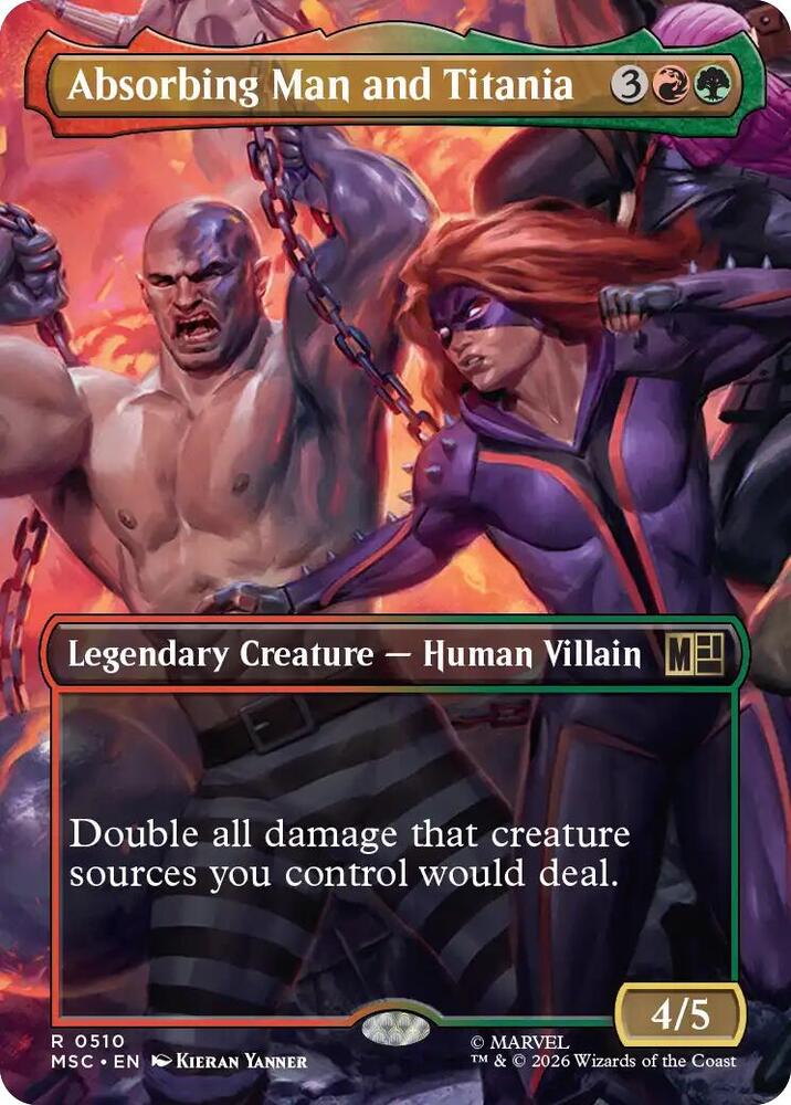 Absorbing Man and Titania 510 (Commander: Marvel Super Heroes)  - Borderless | Good Games Modbury