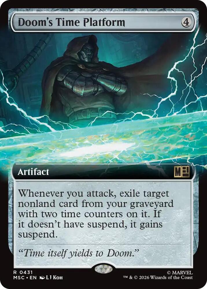 Dooms Time Platform Extended Art 431 (Commander: Marvel Super Heroes)  - Extended Art | Good Games Modbury