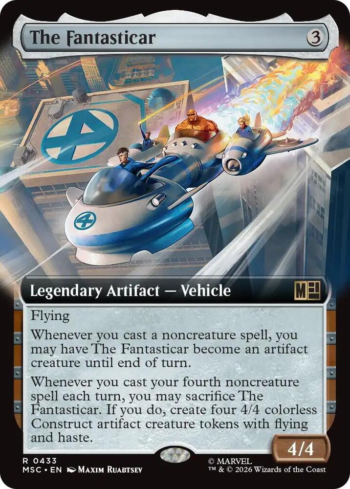 The Fantasticar Extended Art 433 (Commander: Marvel Super Heroes)  - Extended Art | Good Games Modbury