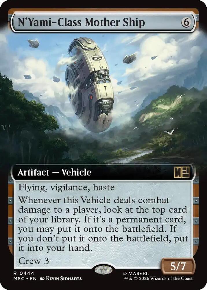 NYami Class Mother Ship Extended Art 444 (Commander: Marvel Super Heroes)  - Extended Art | Good Games Modbury