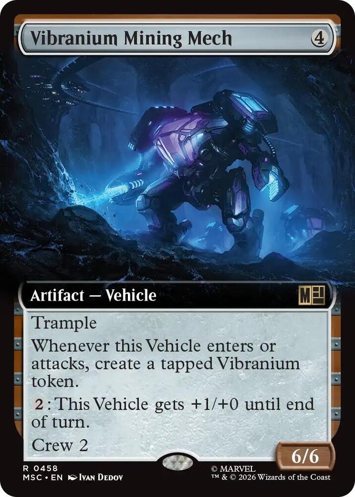 Vibranium Mining Mech Extended Art 458 (Commander: Marvel Super Heroes)  - Extended Art | Good Games Modbury
